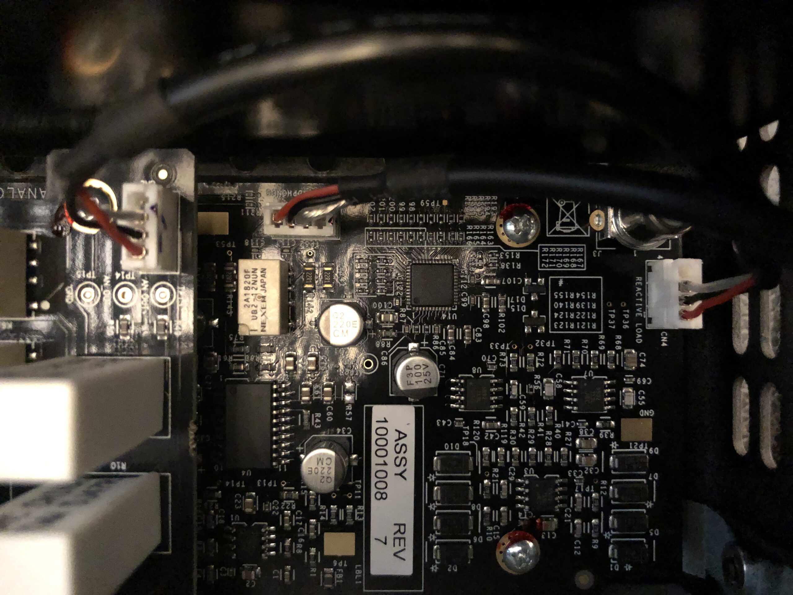Close-up of studio audio equipment